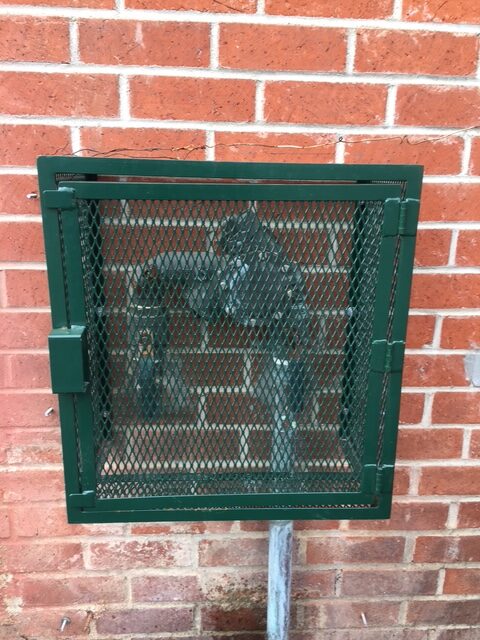 Wall Mounted Cage off Ground- green