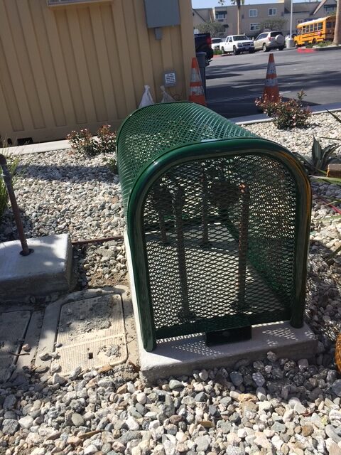 Custom Lift Off Cage- Wide Two lock boxes- Green