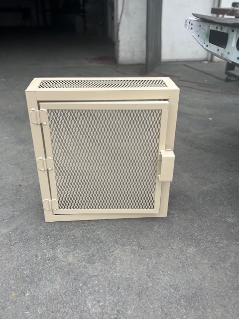 Wall mounted cage tan 1