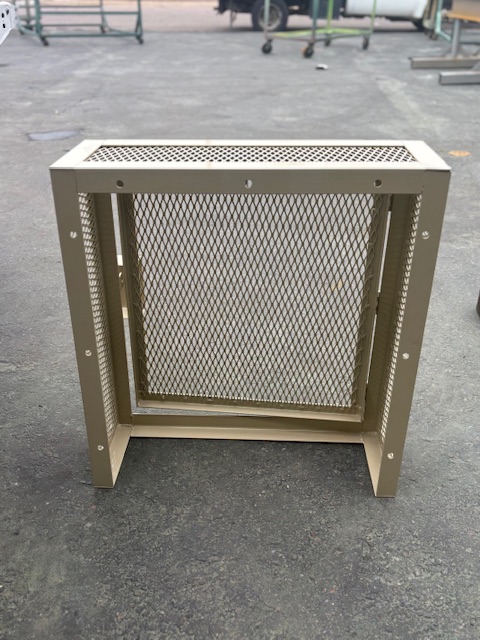 Wall mounted cage tan back