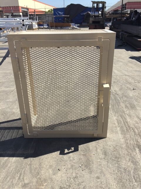 One door wall mounted cage-tan
